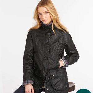 Barbour Classic Beadnell Wax Jacket in Black